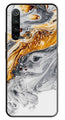 Marble Pattern Metal Mobile Case for Redmi Note 8   (Design No -36)