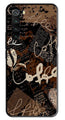 Coffee Pattern Metal Mobile Case for Redmi Note 8   (Design No -37)