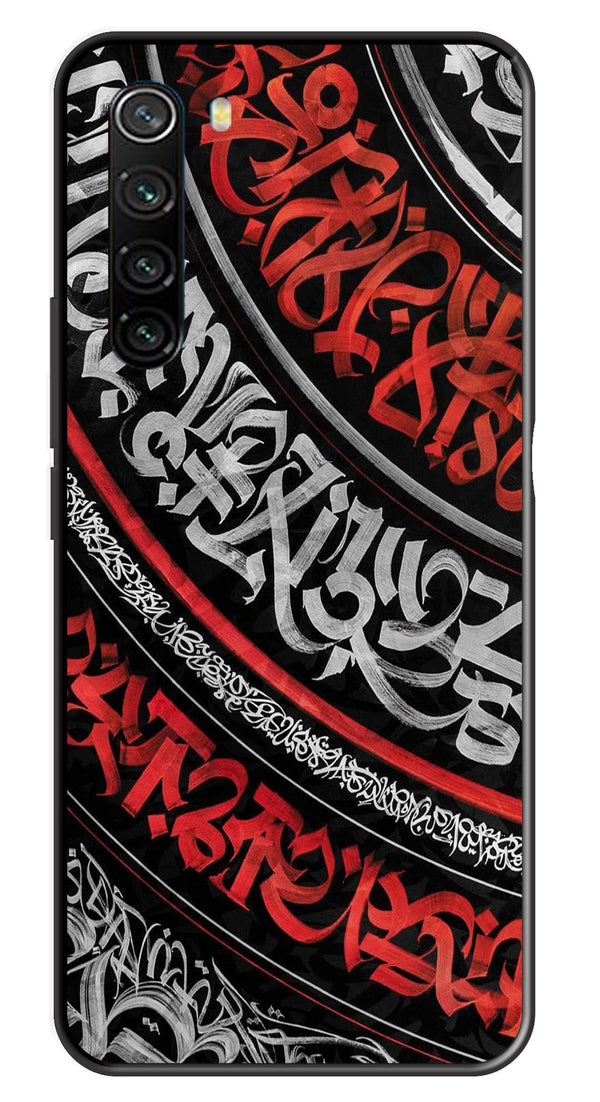 Qalander Art Metal Mobile Case for Redmi Note 8   (Design No -49)