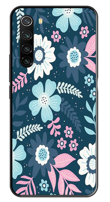 Flower Leaves Design Metal Mobile Case for Redmi Note 8