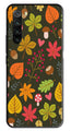 Leaves Design Metal Mobile Case for Redmi Note 8   (Design No -51)