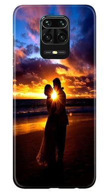 Couple Sea shore Mobile Back Case for Redmi Note 10 Lite (Design - 13)