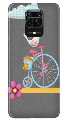 Sparron with cycle Mobile Back Case for Redmi Note 10 Lite (Design - 34)
