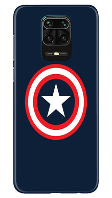 Captain America Mobile Back Case for Redmi Note 10 Lite (Design - 42)