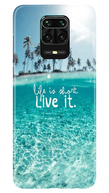 Life is short live it Mobile Back Case for Redmi Note 10 Lite (Design - 45)