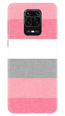 Pink white pattern Mobile Back Case for Redmi Note 10 Lite (Design - 55)