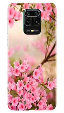 Pink flowers Mobile Back Case for Redmi Note 10 Lite (Design - 69)