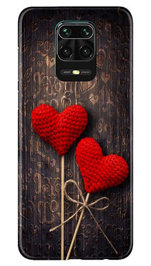 Red Hearts Mobile Back Case for Redmi Note 10 Lite (Design - 80)