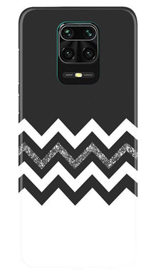 Black white Pattern2Mobile Back Case for Redmi Note 10 Lite (Design - 83)