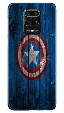 Captain America Superhero Mobile Back Case for Redmi Note 10 Lite  (Design - 118)