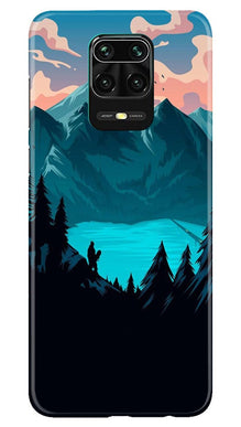 Mountains Mobile Back Case for Redmi Note 10 Lite (Design - 186)