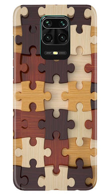 Puzzle Pattern Mobile Back Case for Redmi Note 10 Lite (Design - 217)