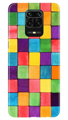 Colorful Square Mobile Back Case for Redmi Note 10 Lite (Design - 218)