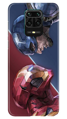Ironman Captain America Mobile Back Case for Redmi Note 10 Lite (Design - 245)