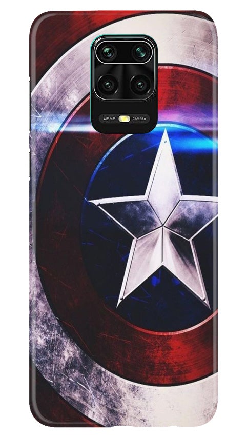 Captain America Shield Case for Redmi Note 10 Lite (Design No. 250)