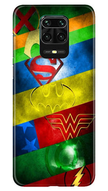 Superheros Logo Mobile Back Case for Redmi Note 10 Lite (Design - 251)