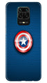 Captain America Shield Case for Redmi Note 10 Lite (Design No. 253)
