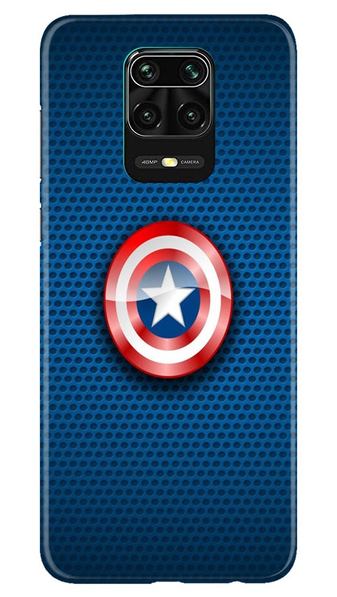 Captain America Shield Case for Redmi Note 10 Lite (Design No. 253)