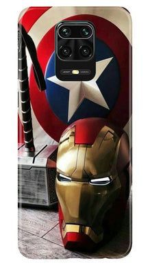 Ironman Captain America Mobile Back Case for Redmi Note 10 Lite (Design - 254)