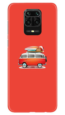 Travel Bus Mobile Back Case for Redmi Note 10 Lite (Design - 258)