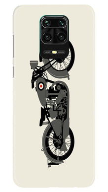 MotorCycle Mobile Back Case for Redmi Note 10 Lite (Design - 259)