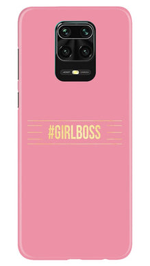Girl Boss Pink Mobile Back Case for Redmi Note 10 Lite (Design - 263)