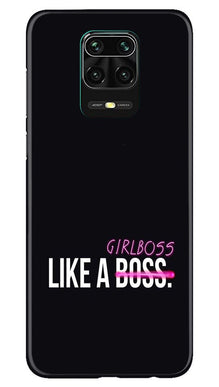 Like a Girl Boss Mobile Back Case for Redmi Note 10 Lite (Design - 265)
