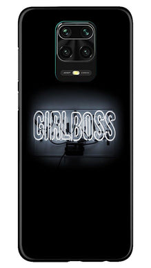 Girl Boss Black Mobile Back Case for Redmi Note 10 Lite (Design - 268)