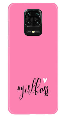 Girl Boss Pink Mobile Back Case for Redmi Note 10 Lite (Design - 269)