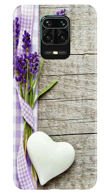 White Heart Mobile Back Case for Redmi Note 10 Lite (Design - 298)