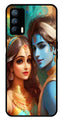 Lord Radha Krishna Metal Mobile Case for Realme X7   (Design No -01)