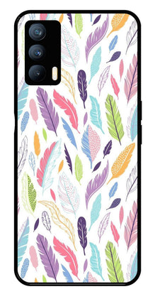 Colorful Feathers Metal Mobile Case for Realme X7
