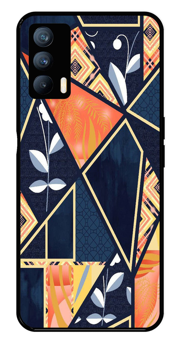 Marble Design Metal Mobile Case for Realme X7   (Design No -07)