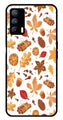 Autumn Leaf Metal Mobile Case for Realme X7   (Design No -19)