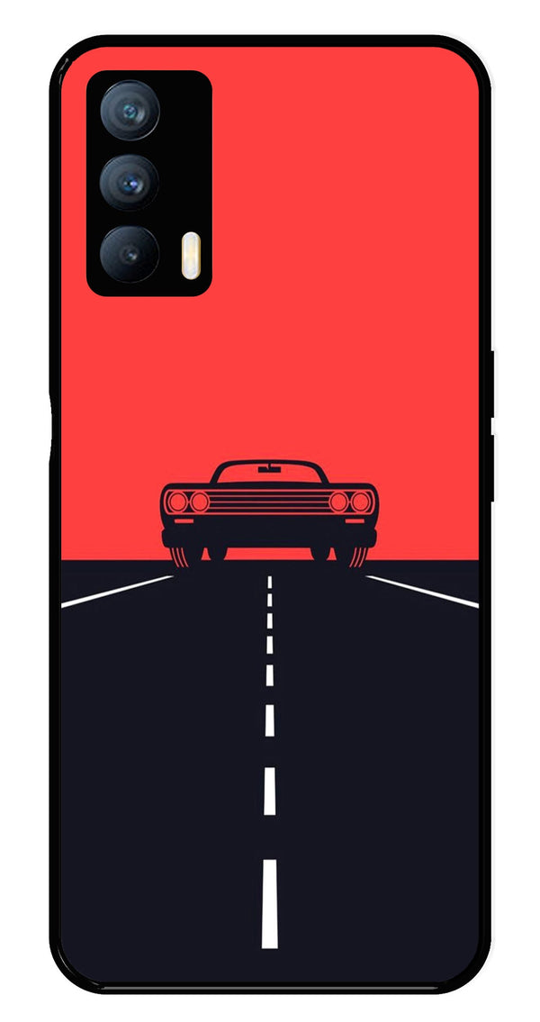 Car Lover Metal Mobile Case for Realme X7   (Design No -21)