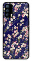 Flower Design Metal Mobile Case for Realme X7   (Design No -25)