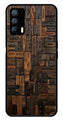 Alphabets Metal Mobile Case for Realme X7   (Design No -32)