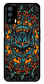 Owl Pattern Metal Mobile Case for Realme X7   (Design No -42)