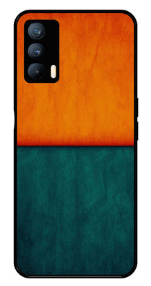 Orange Green Pattern Metal Mobile Case for Realme X7