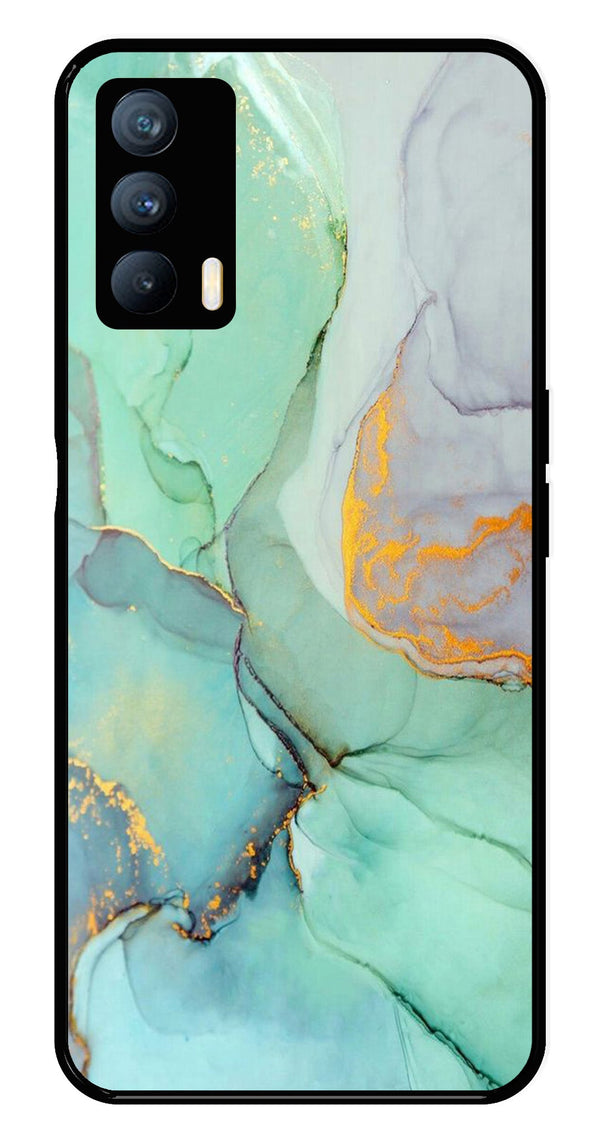 Marble Design Metal Mobile Case for Realme X7   (Design No -46)