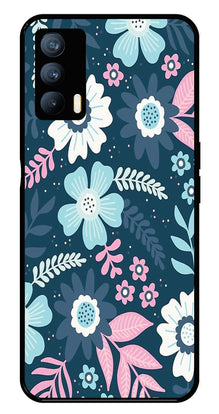 Flower Leaves Design Metal Mobile Case for Realme X7