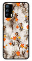 Autumn leaves Metal Mobile Case for Realme X7   (Design No -55)
