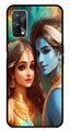 Lord Radha Krishna Metal Mobile Case for Realme X7 Pro   (Design No -01)