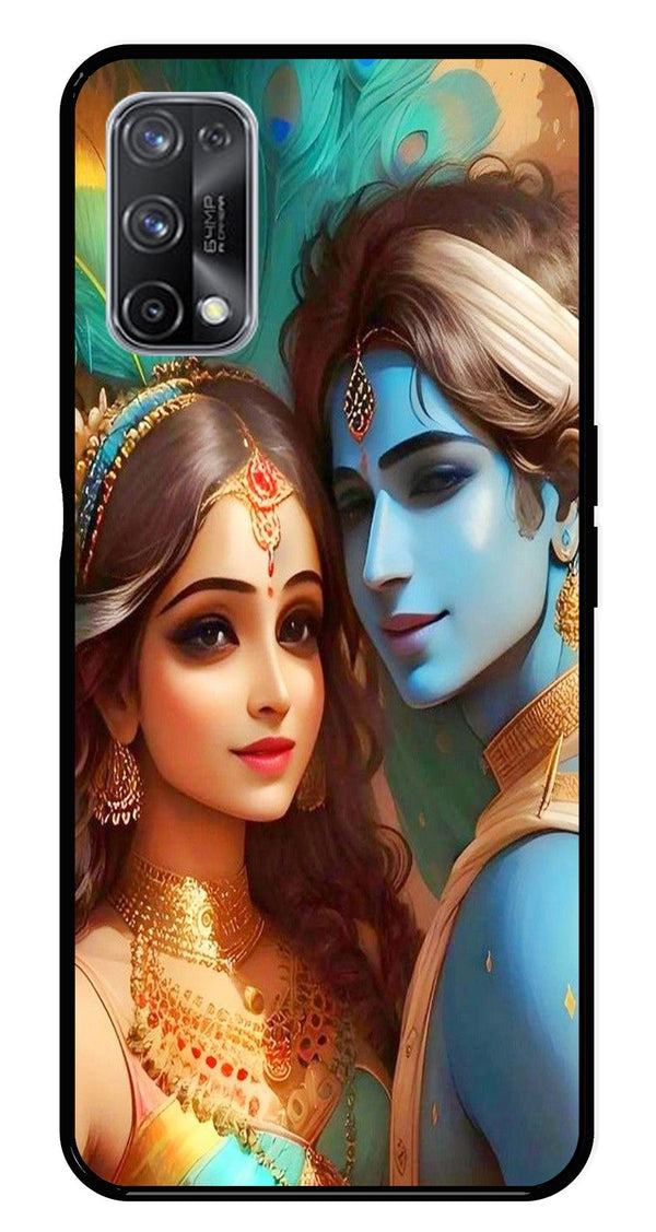 Lord Radha Krishna Metal Mobile Case for Realme X7 Pro   (Design No -01)
