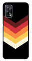 MultiColor Arrow Metal Mobile Case for Realme X7 Pro   (Design No -04)