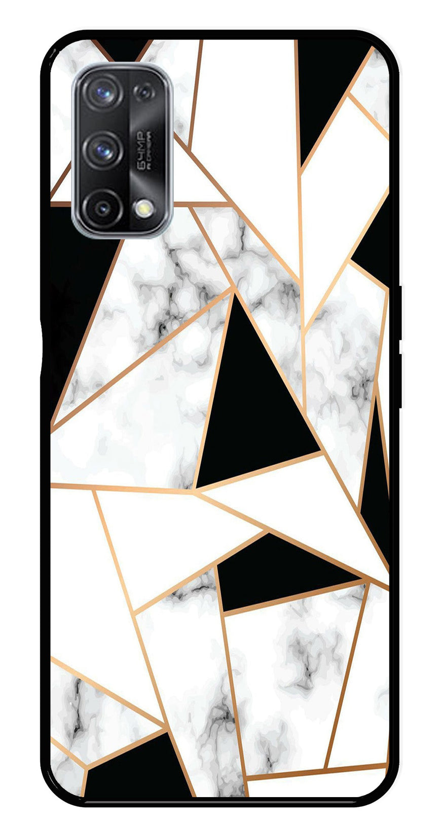 Marble Design2 Metal Mobile Case for Realme X7 Pro   (Design No -08)