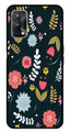 Floral Pattern2 Metal Mobile Case for Realme X7 Pro   (Design No -12)