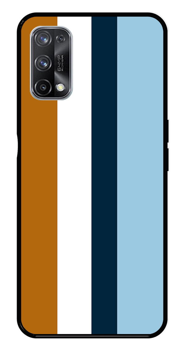 MultiColor Pattern Metal Mobile Case for Realme X7 Pro   (Design No -17)