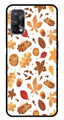 Autumn Leaf Metal Mobile Case for Realme X7 Pro   (Design No -19)