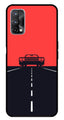 Car Lover Metal Mobile Case for Realme X7 Pro   (Design No -21)